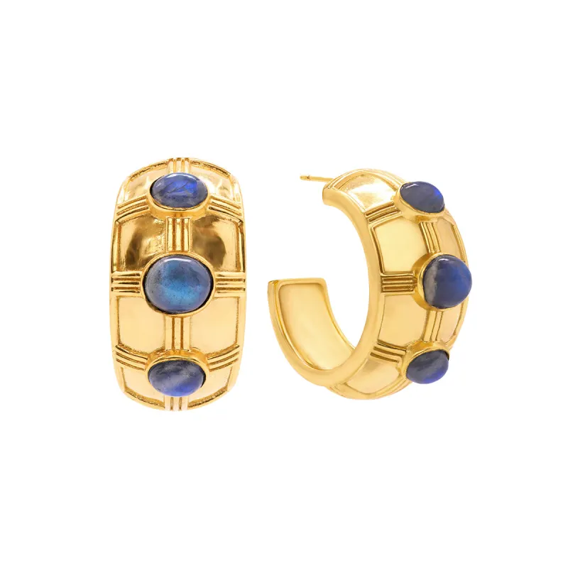 Cleopatra Bold Hoop Earrings made by Capucine De Wulf