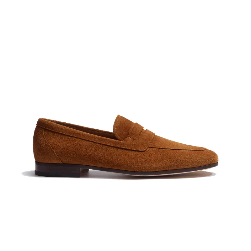 Woogie loafer [Men Beachnut suede calfskin] made by JM Weston