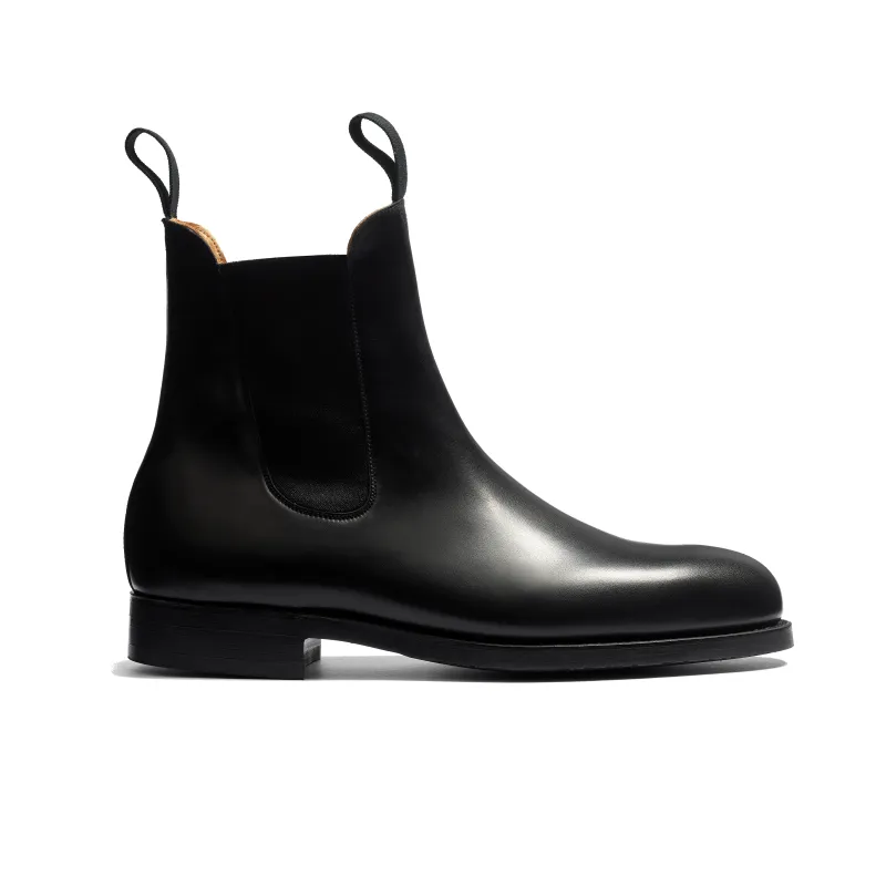 Rubber Sole Chelsea Boot[Men Black boxcalf] made by JM Weston