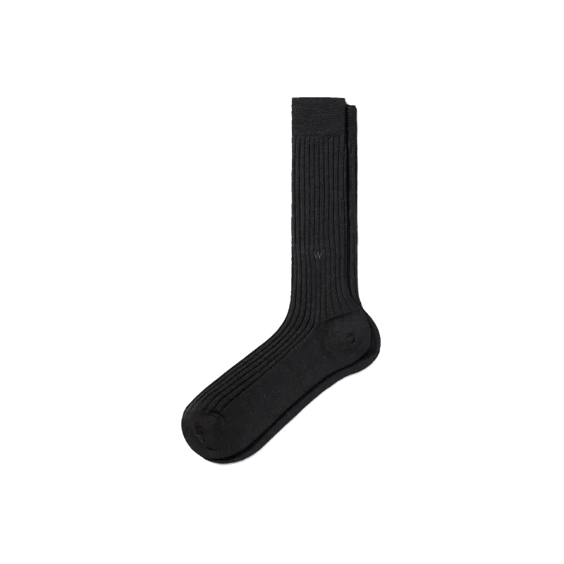 Chaussettes Laine 80% Courtes [Laine gris anthracite] made by JM Weston
