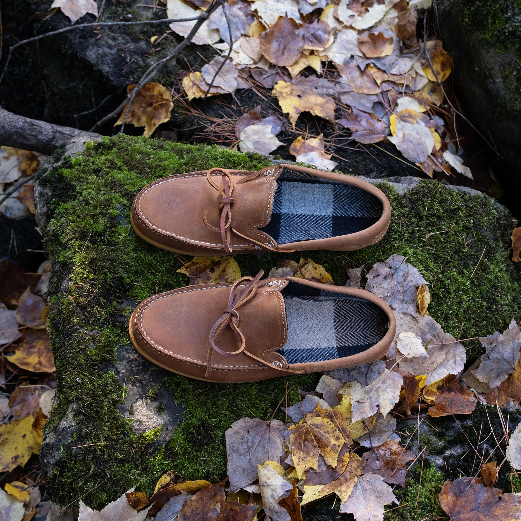 Sleepymoc - Toffee Leather & Faribault Wool sold by Easymoc product image thumbnail 4