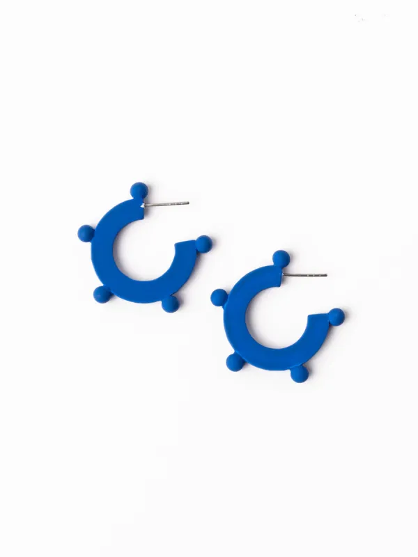 Astrid Earrings | Blue + White sold by Michelle McDowell