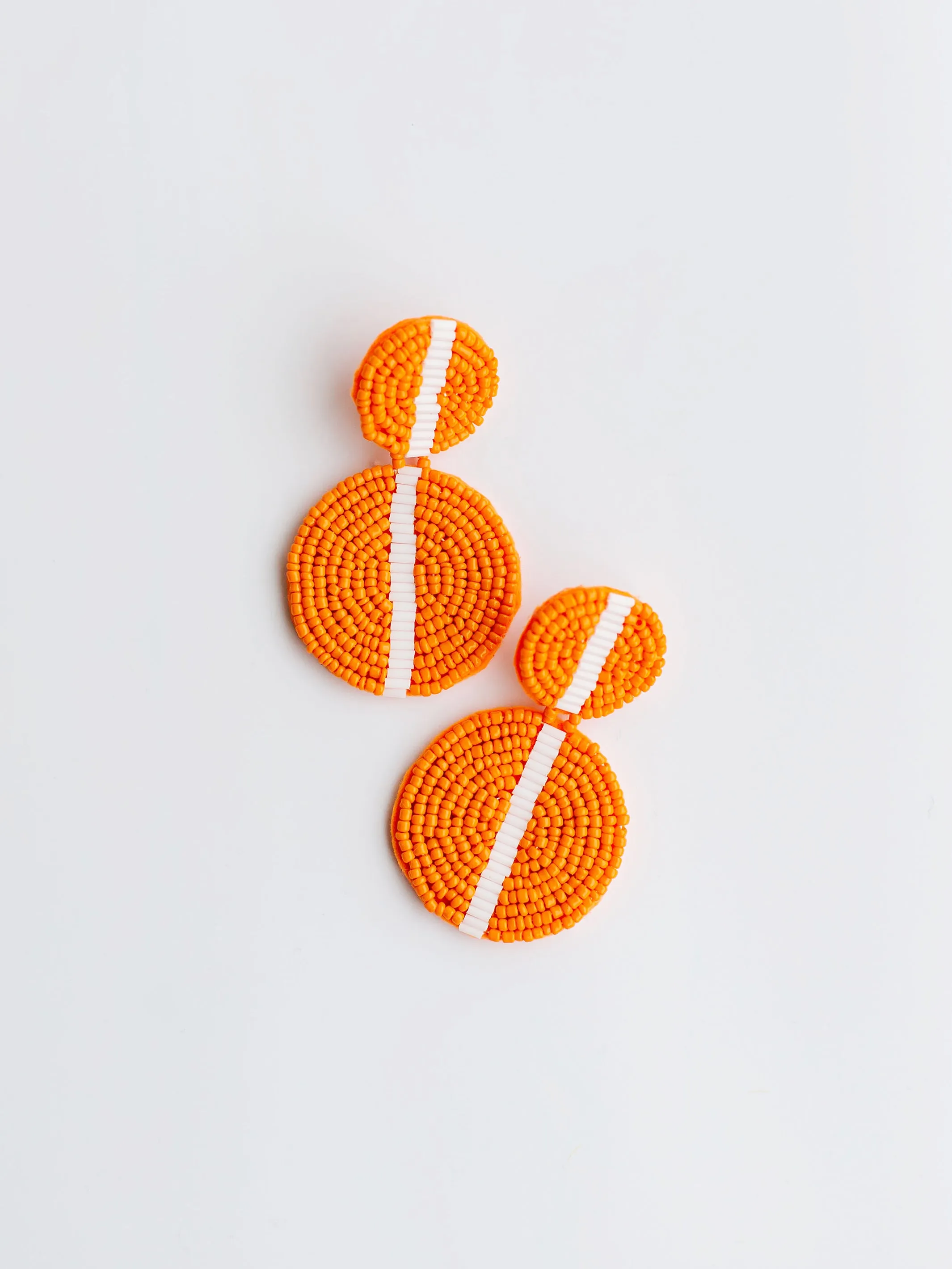 Colleen Earrings | Orange + White sold by Michelle McDowell product image thumbnail 2