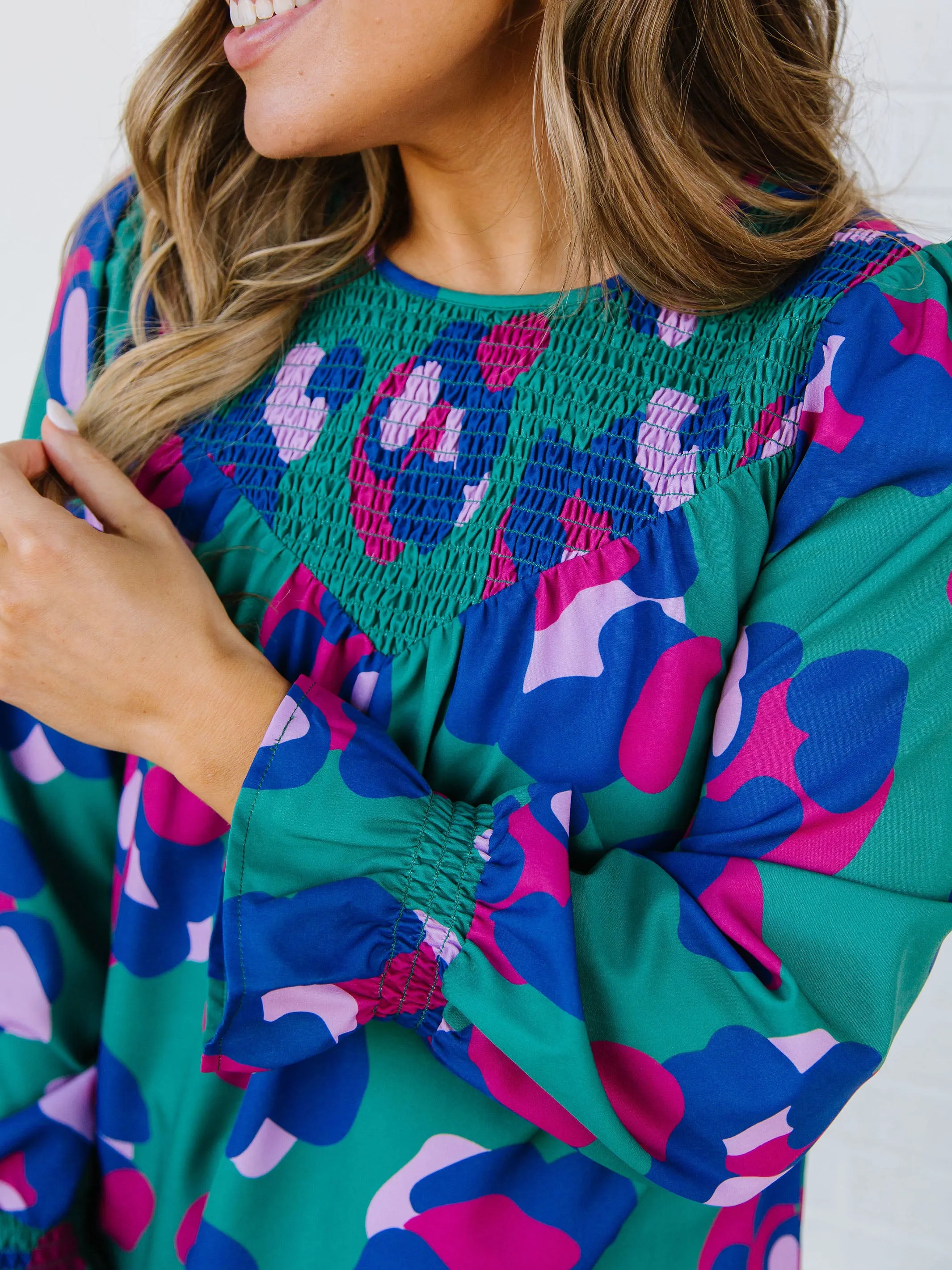 FINAL SALE - Lynn Top | Spot On Blue sold by Michelle McDowell product image thumbnail 2