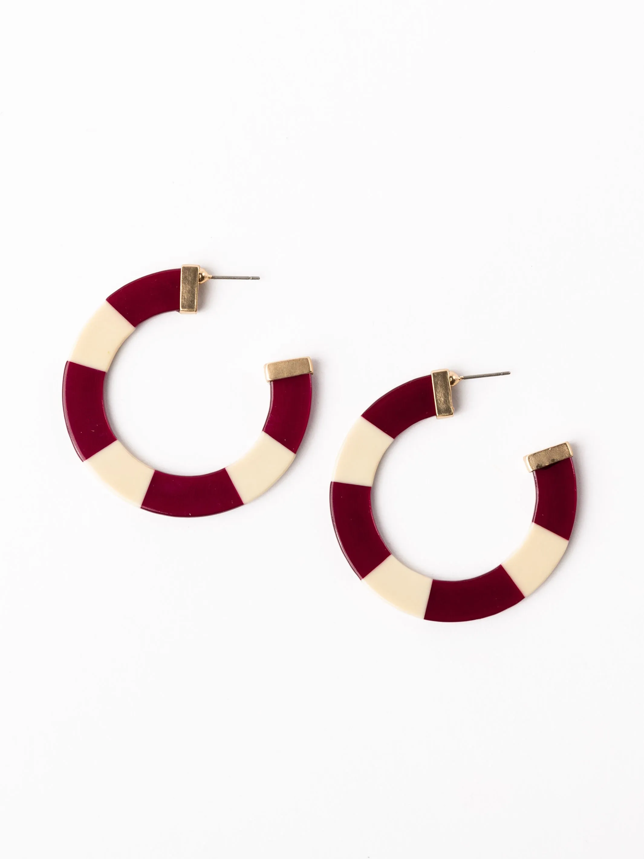 Melody Earrings | Garnet + Gold sold by Michelle McDowell product image thumbnail 3