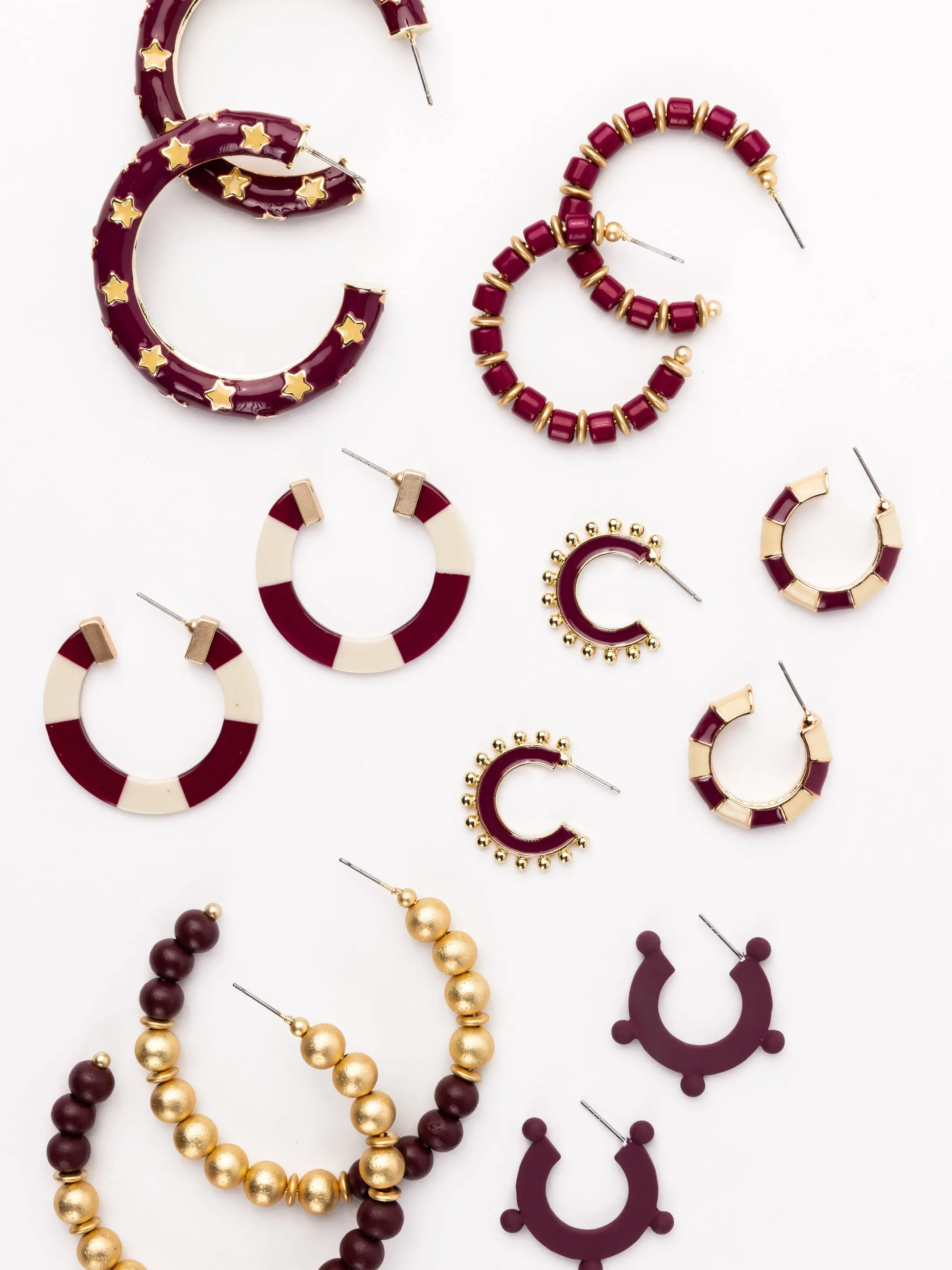 Melody Earrings | Garnet + Gold sold by Michelle McDowell product image thumbnail 4