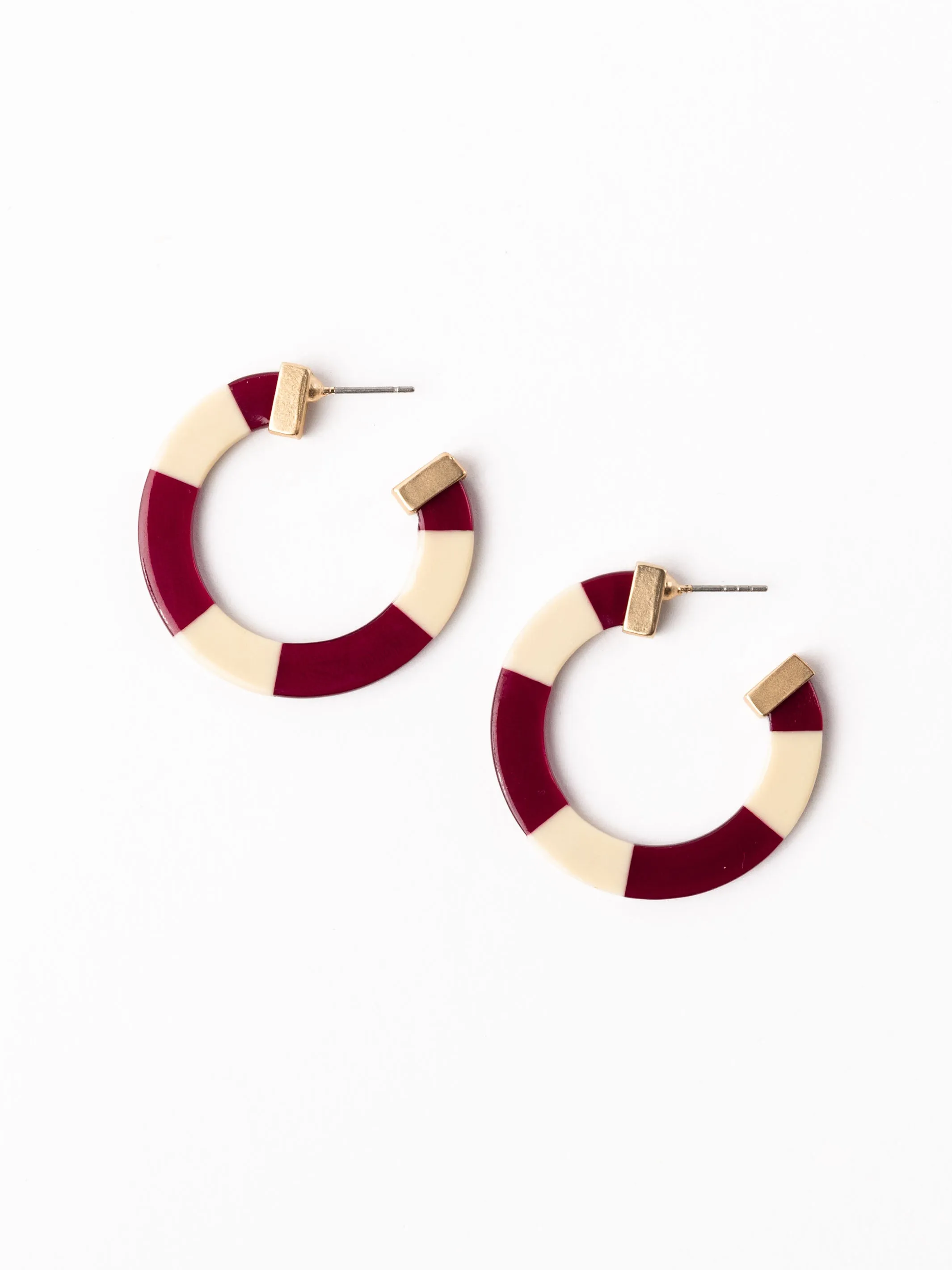 Melody Earrings | Garnet + Gold sold by Michelle McDowell product image thumbnail 2