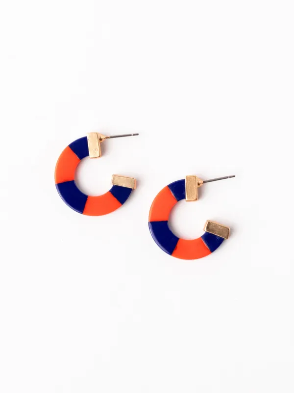 Melody Earrings | Blue + Orange sold by Michelle McDowell