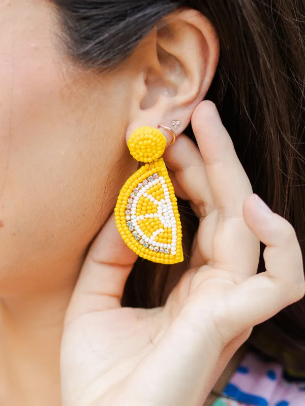 FINAL SALE - Lemon Earrings sold by Michelle McDowell