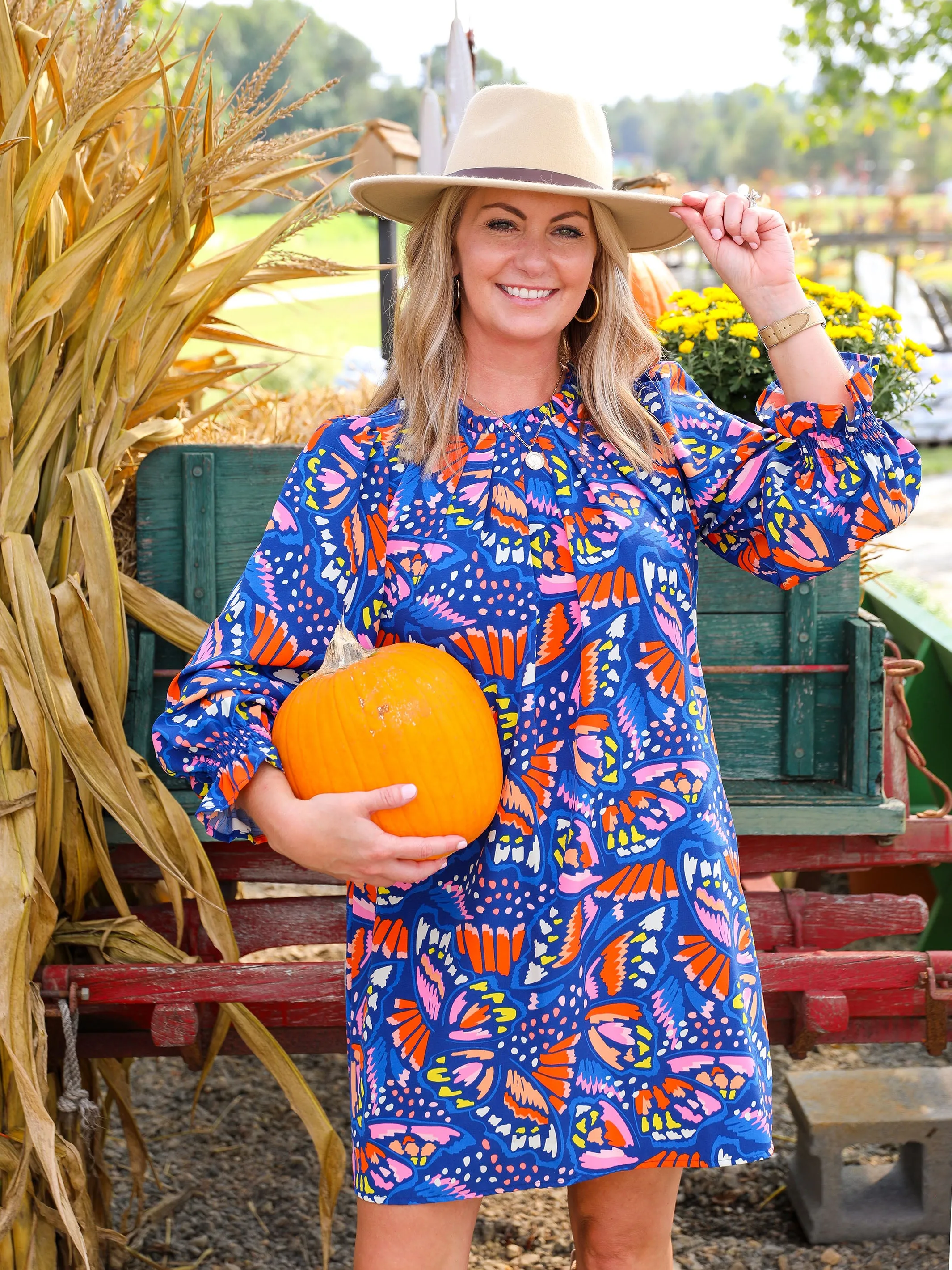 FINAL SALE - Caroline Dress | So Fly Blue sold by Michelle McDowell product image thumbnail 5