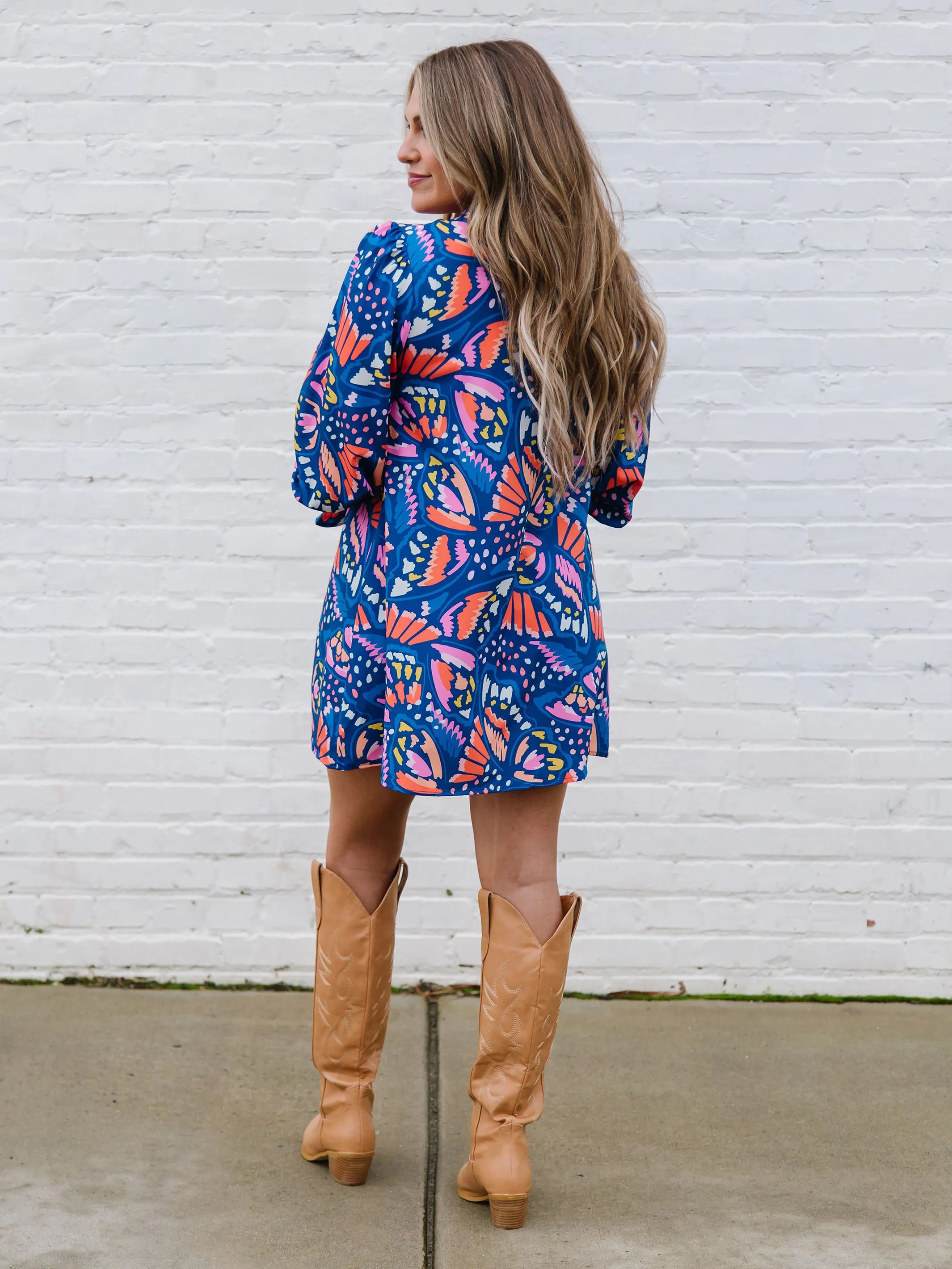 FINAL SALE - Caroline Dress | So Fly Blue sold by Michelle McDowell product image thumbnail 3