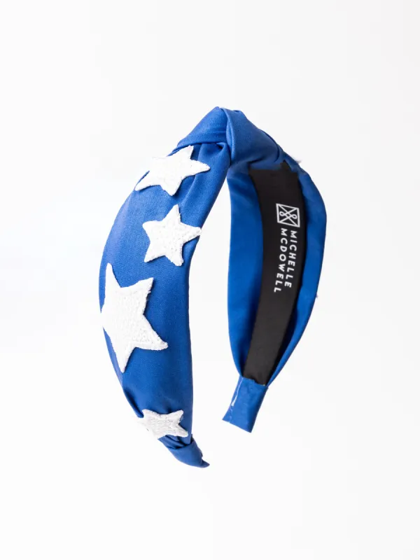 Emma Headband |  Blue + White sold by Michelle McDowell