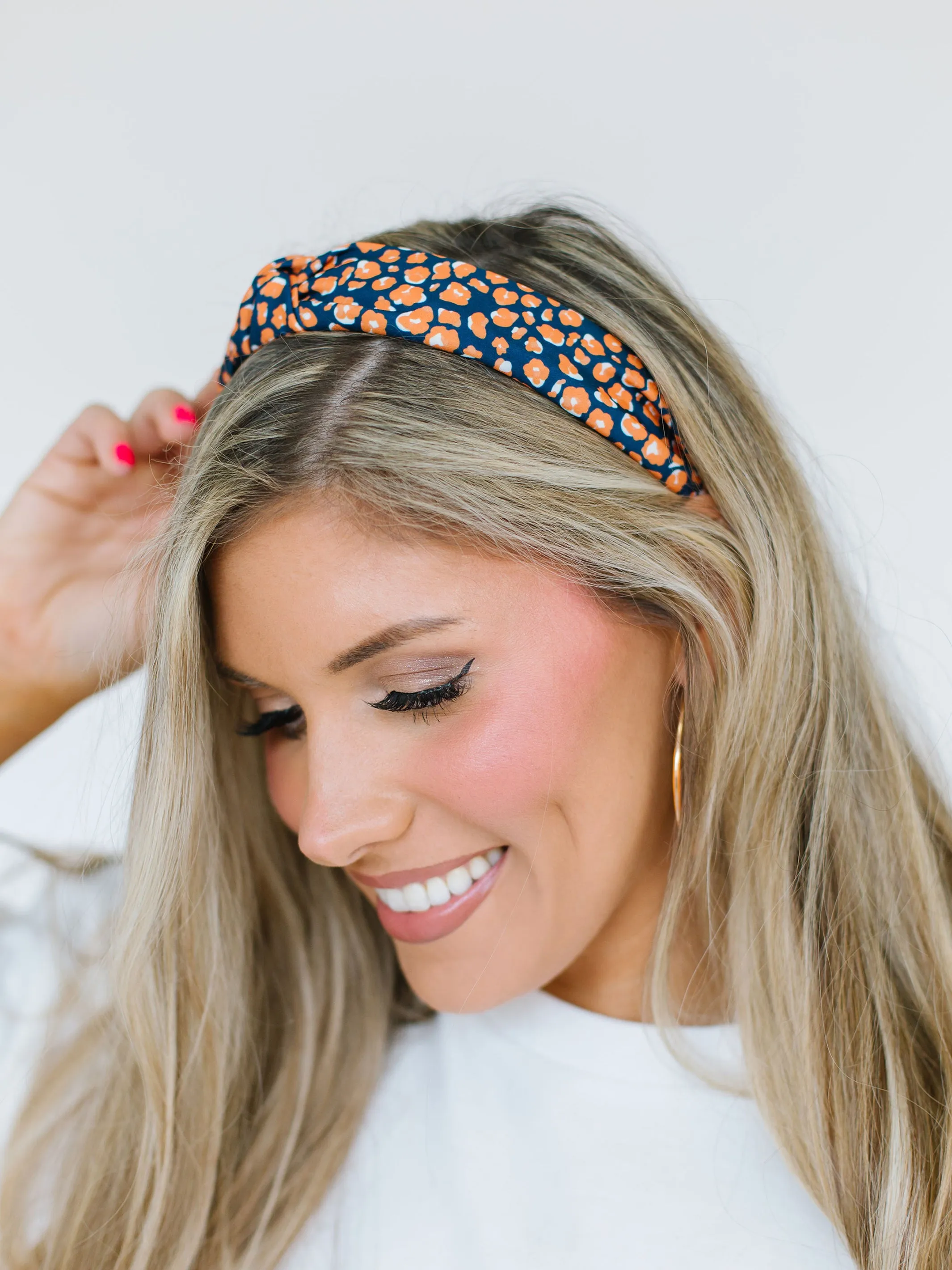 Luna Headband | Walk this Way Navy sold by Michelle McDowell