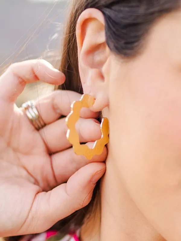 Rue Earrings made by Michelle McDowell
