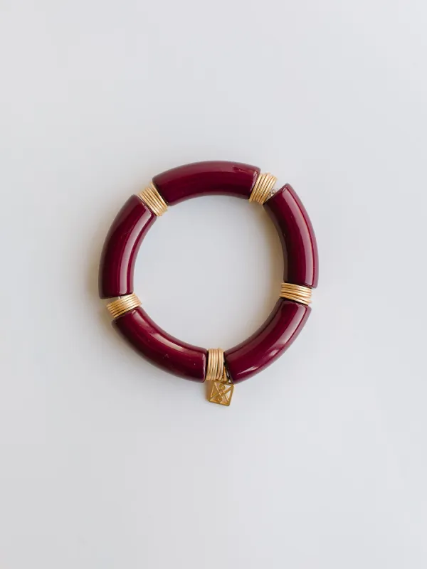 FINAL SALE - Brogan Bracelet | Maroon sold by Michelle McDowell