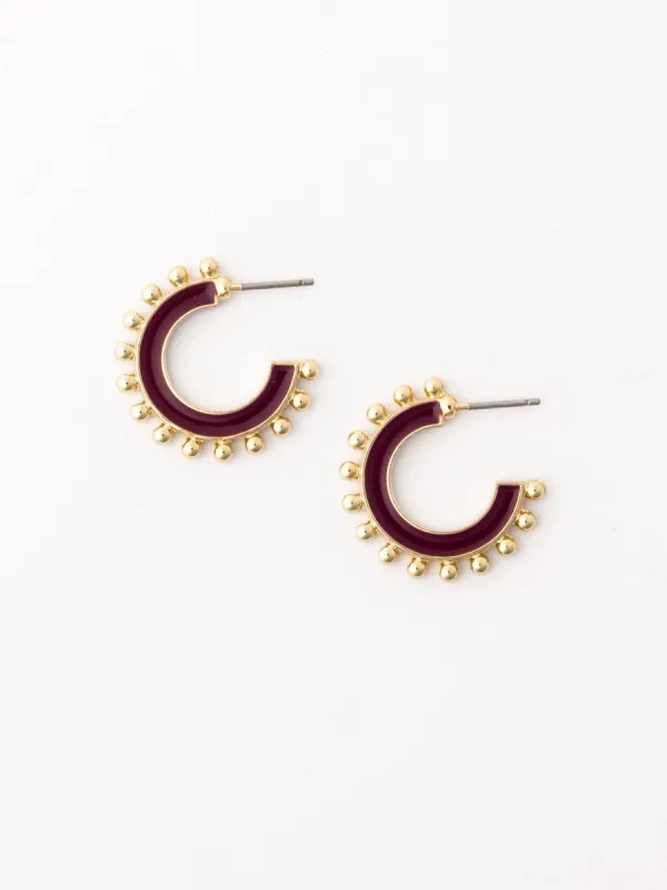 Hadley Earrings | Garnet sold by Michelle McDowell