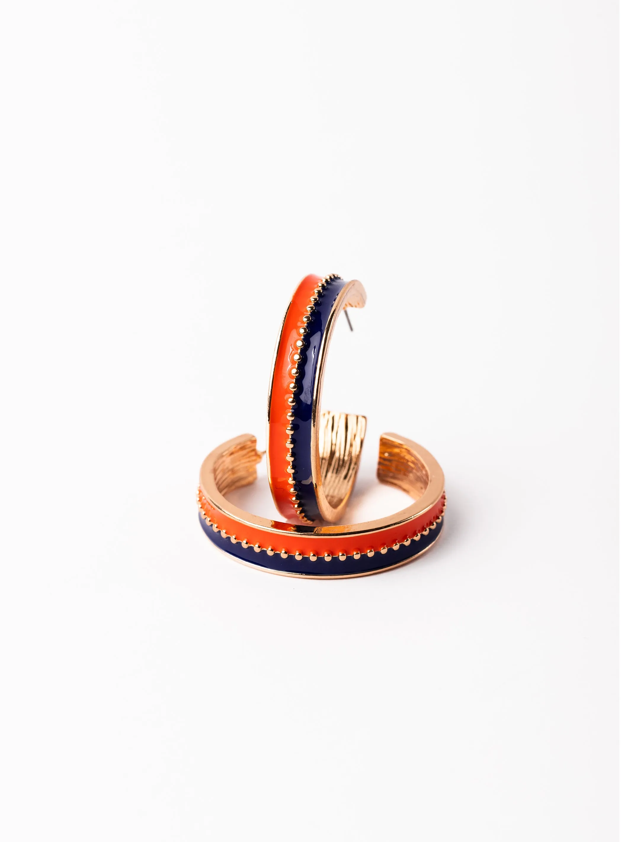 Meaghan Earrings | Blue + Orange sold by Michelle McDowell product image thumbnail 2