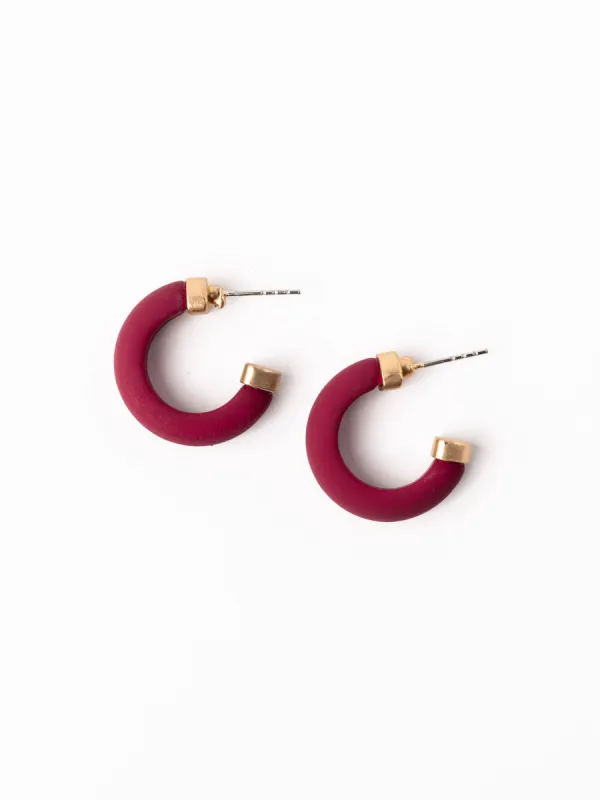 Amanda Earrings | Garnet + Black sold by Michelle McDowell