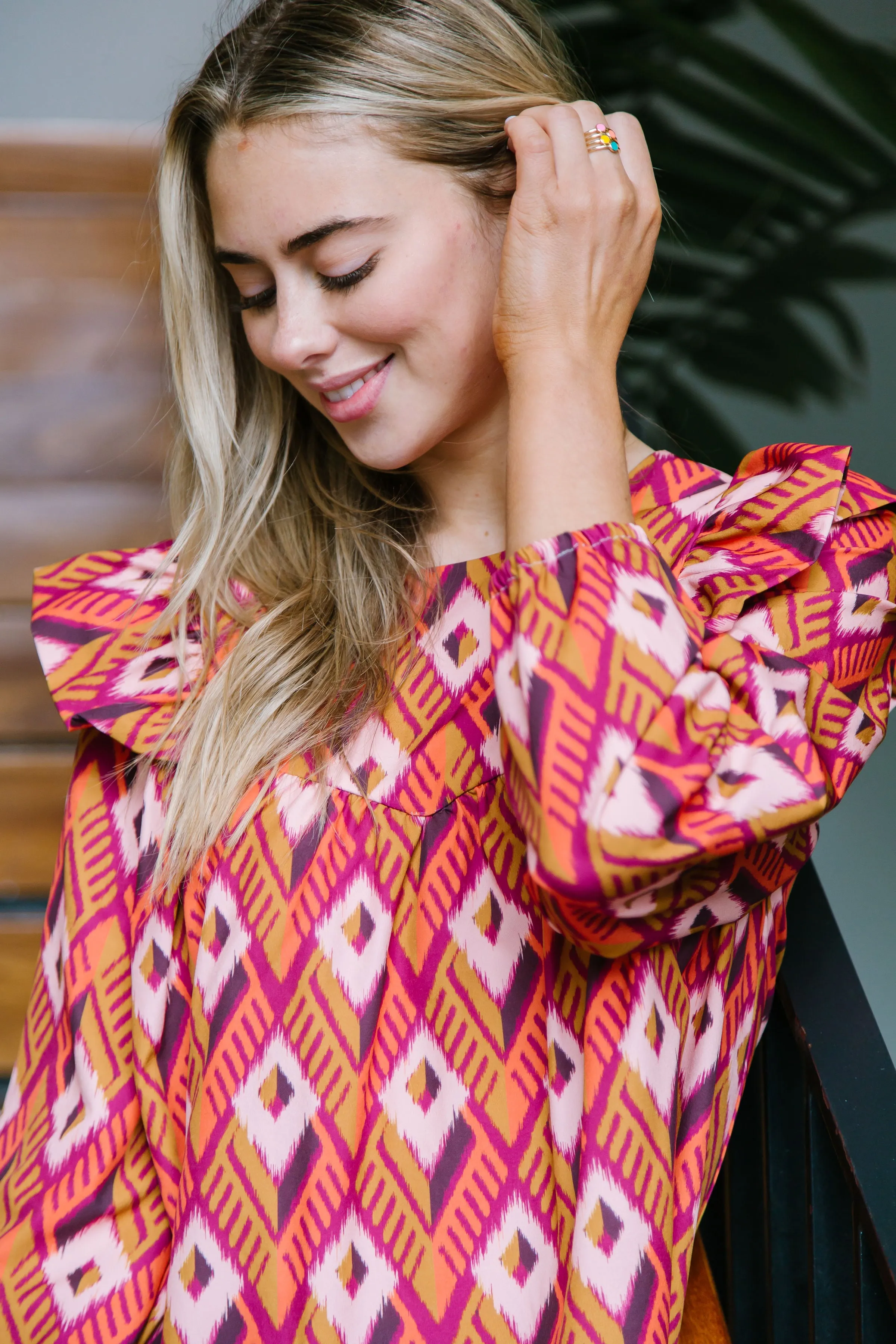 FINAL SALE - Kacey Top | Pointing Forward Berry sold by Michelle McDowell product image thumbnail 2