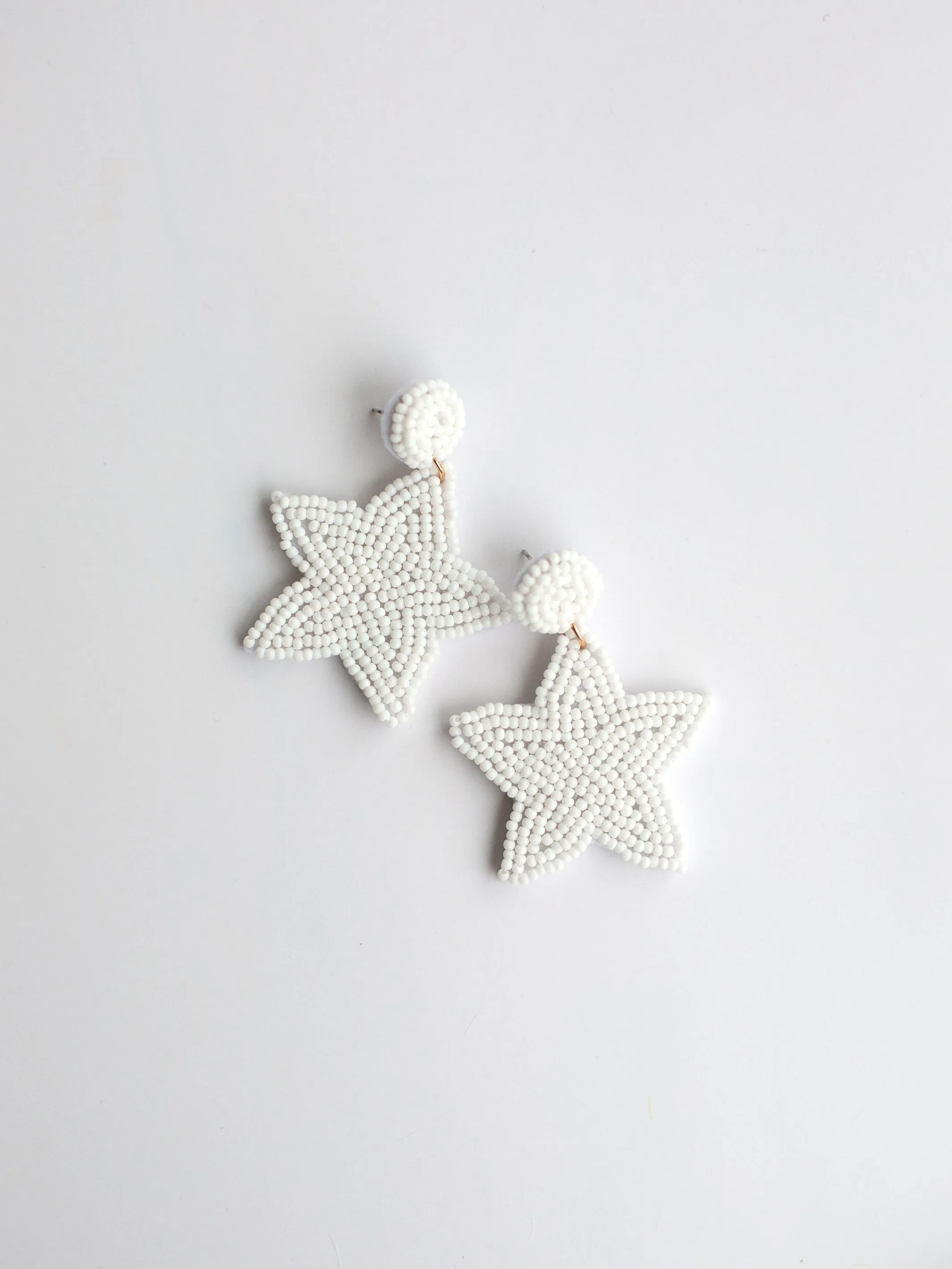 FINAL SALE - Star Earrings | White sold by Michelle McDowell
