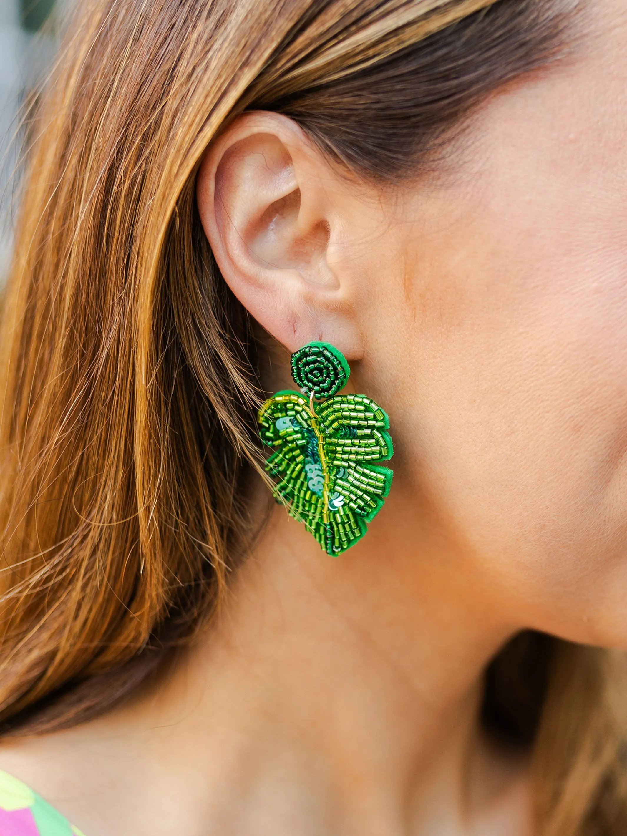 Palm Frond Earrings sold by Michelle McDowell