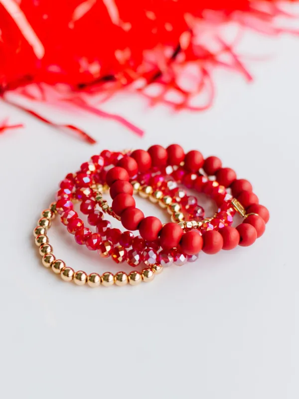 Mandy Bracelets | Crimson sold by Michelle McDowell