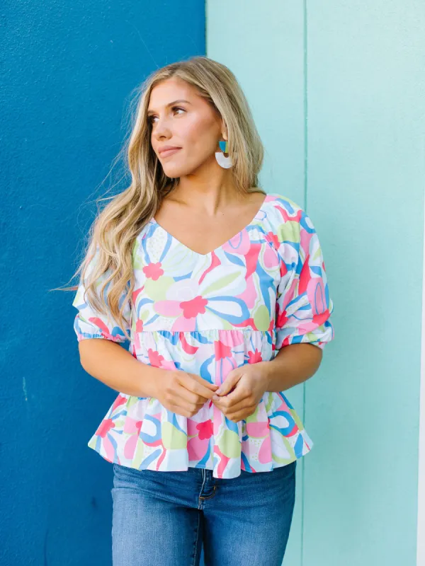 FINAL SALE - Sophia Top | Color Me Happy Pink sold by Michelle McDowell