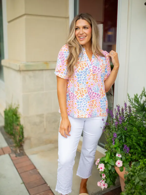 FINAL SALE - Sutton Top | Wild Safari Multi sold by Michelle McDowell