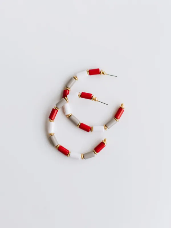 Cara Earrings | Crimson sold by Michelle McDowell