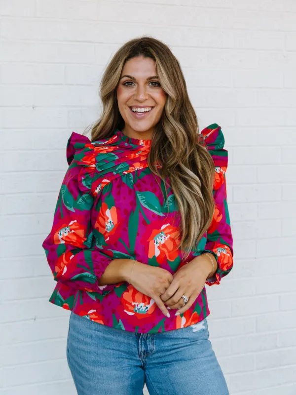 FINAL SALE - McKenna Top | Gold Rush Pink sold by Michelle McDowell