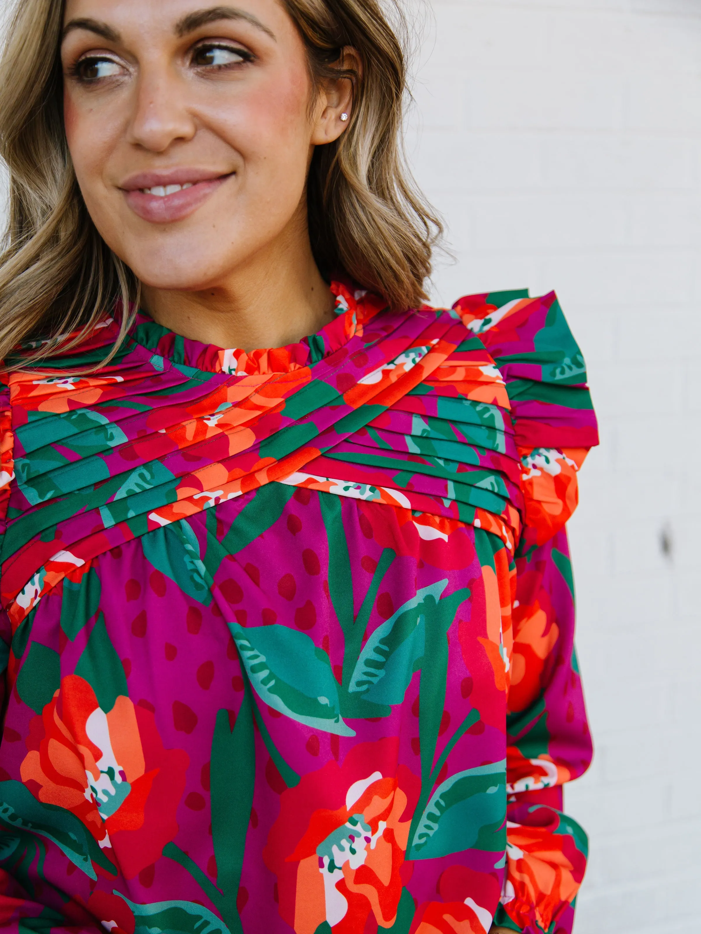 FINAL SALE - McKenna Top | Gold Rush Pink sold by Michelle McDowell product image thumbnail 2