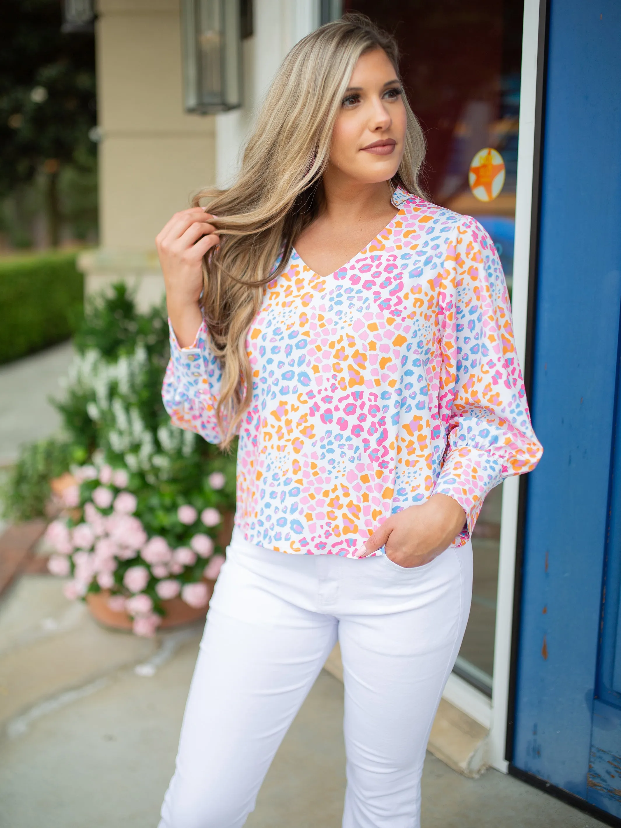 FINAL SALE - Jordan Top | Wild Safari Multi sold by Michelle McDowell product image thumbnail 3