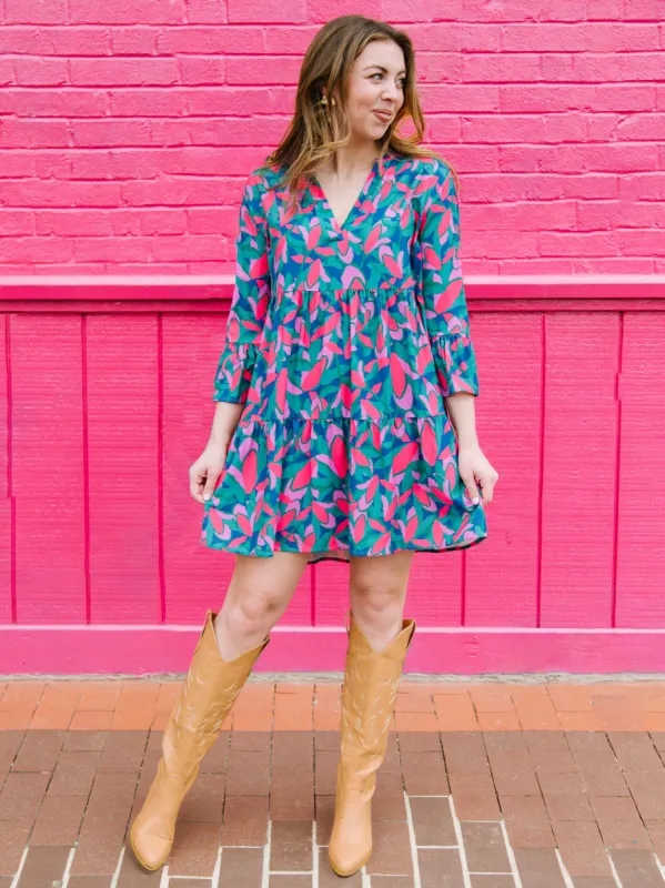 FINAL SALE - Morgan Dress | Forget Me Not Teal sold by Michelle McDowell