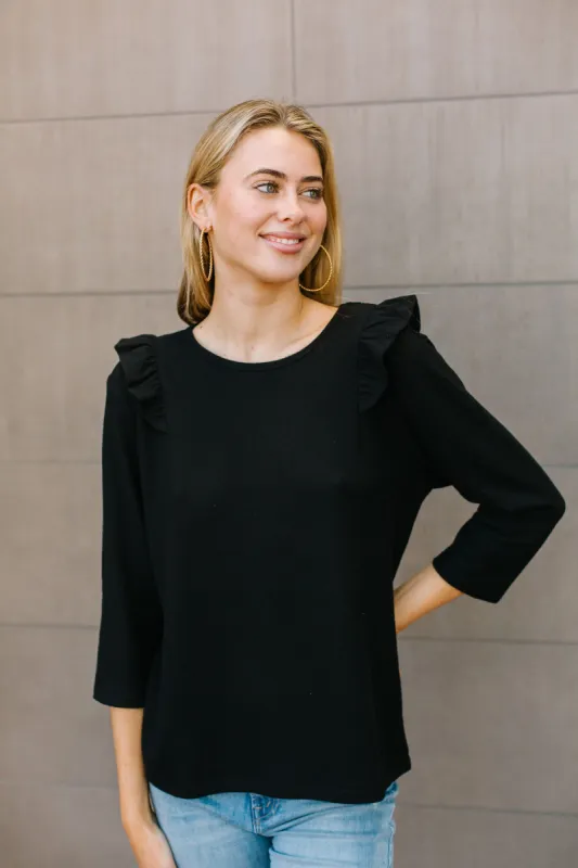 FINAL SALE - Joanne Top | Black sold by Michelle McDowell