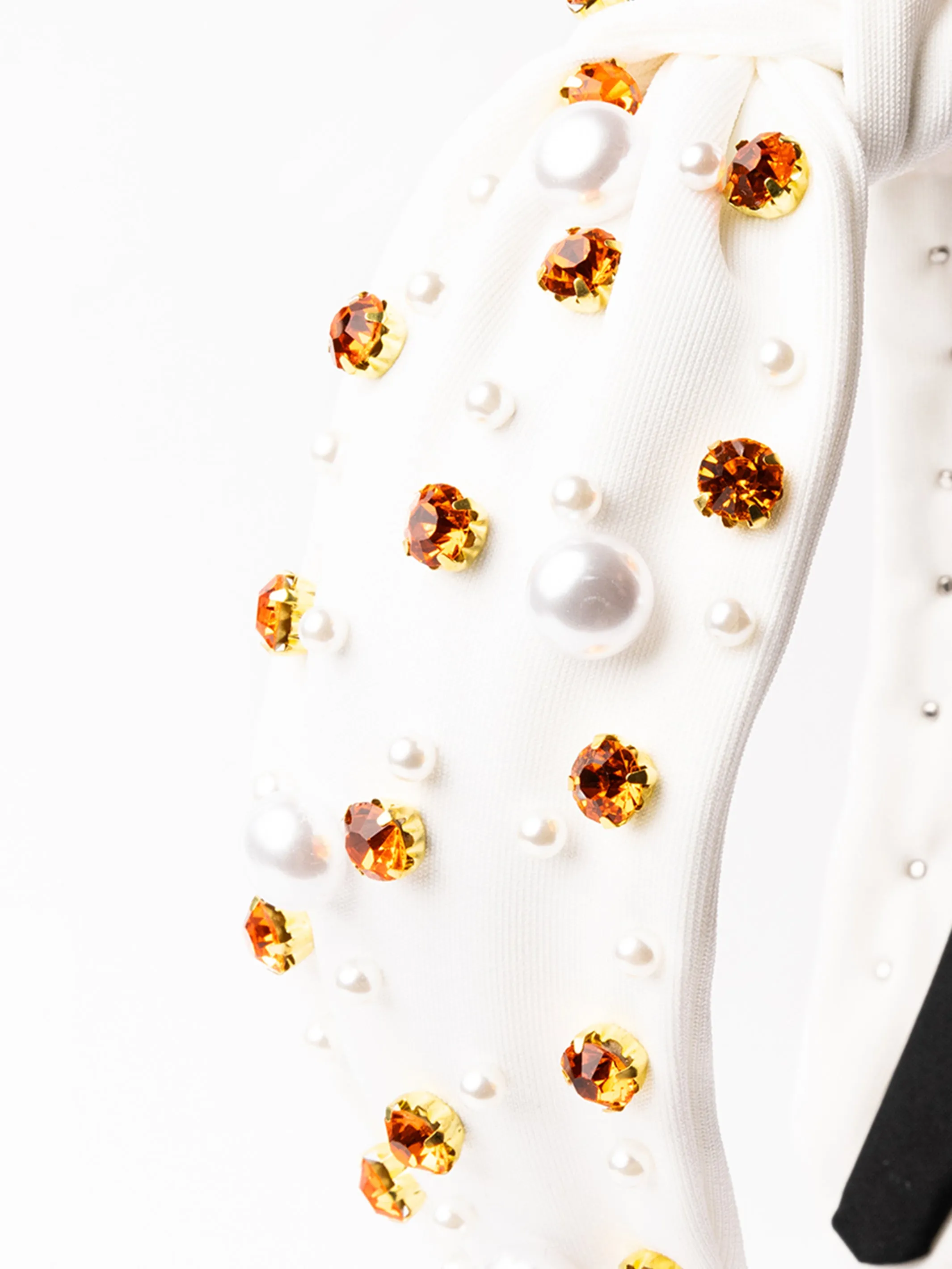 Charleigh Headband | Orange + White sold by Michelle McDowell product image thumbnail 2