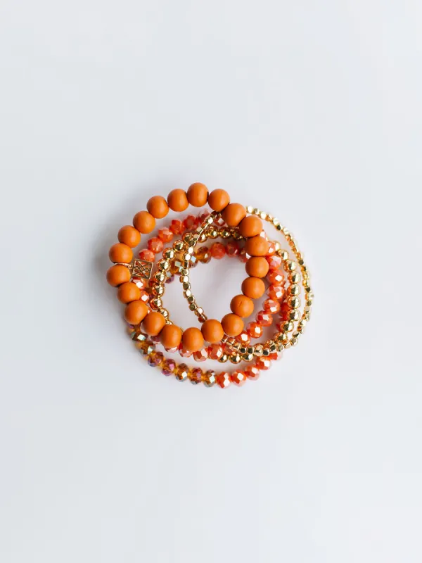 FINAL SALE - Mandy Bracelets | Orange sold by Michelle McDowell