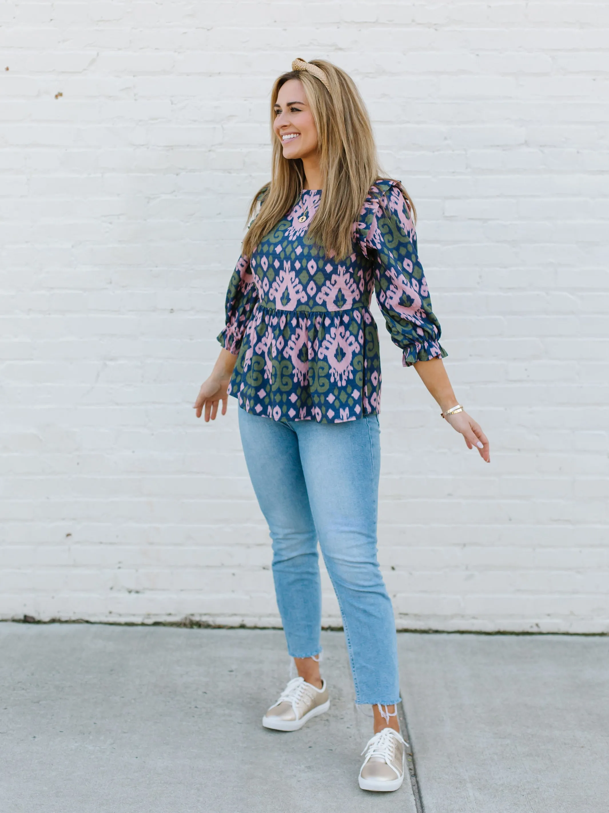 FINAL SALE - Mills Top | Fringe with Benefits Blush sold by Michelle McDowell product image thumbnail 2