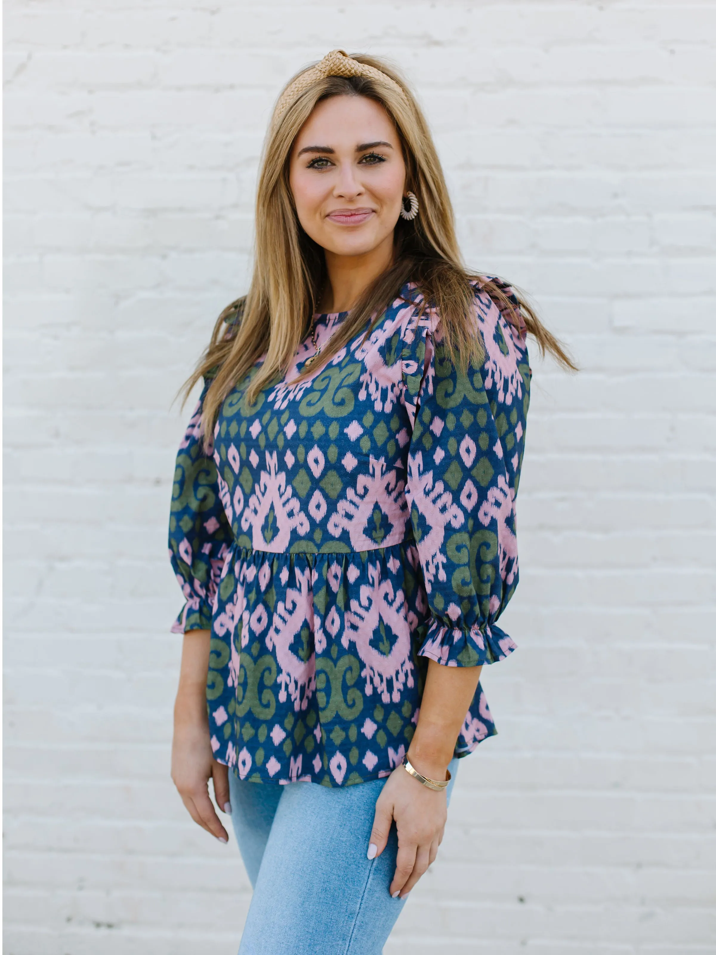 FINAL SALE - Mills Top | Fringe with Benefits Blush sold by Michelle McDowell