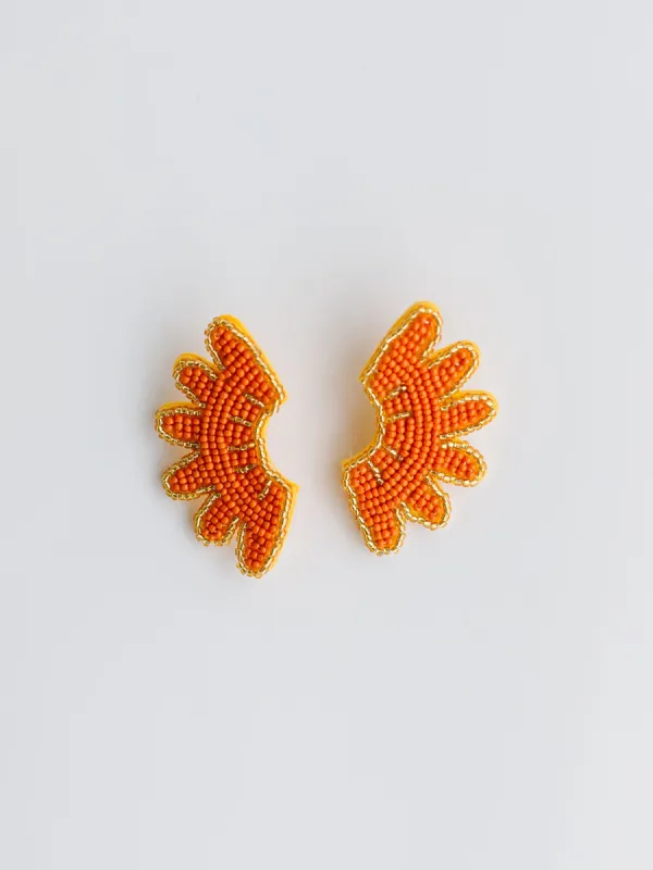 Ella Earrings | Orange made by Michelle McDowell