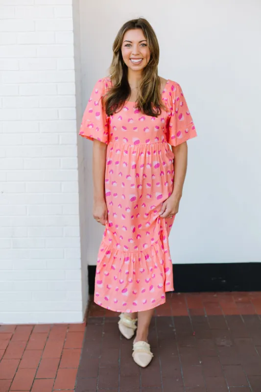 FINAL SALE - Daphne Dress | Rough Runner Coral sold by Michelle McDowell