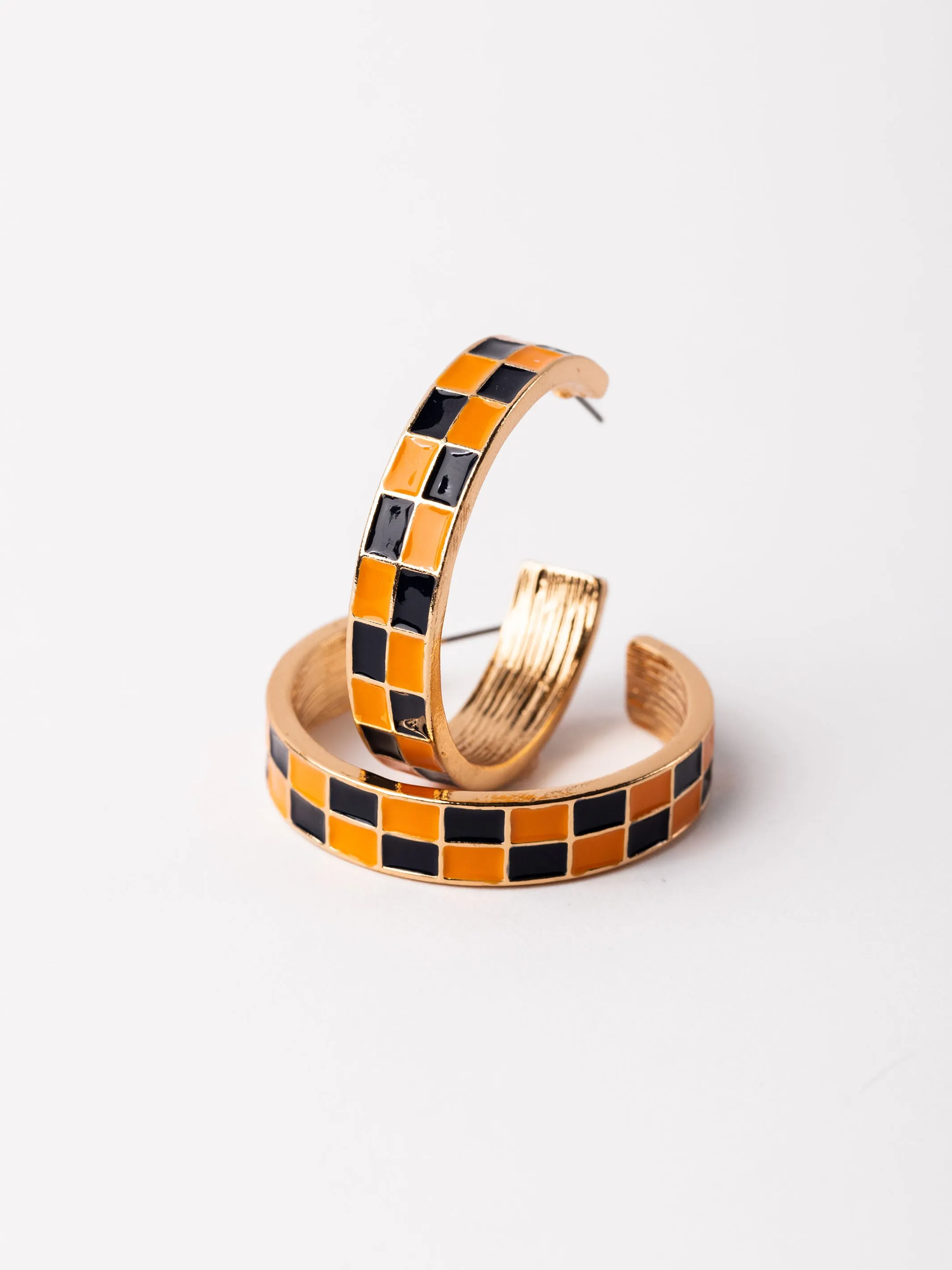 Sunny Earrings | Navy + Orange sold by Michelle McDowell product image thumbnail 2