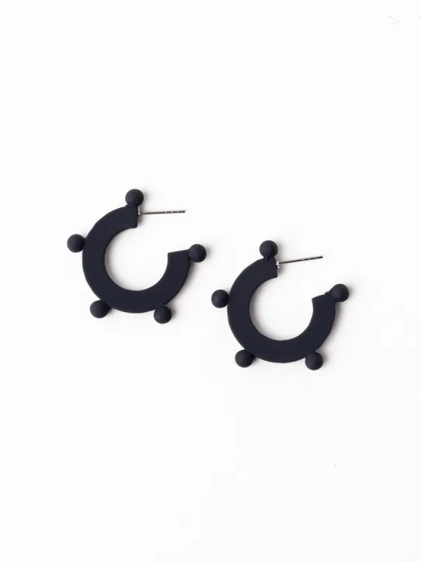 Astrid Earrings | Navy sold by Michelle McDowell