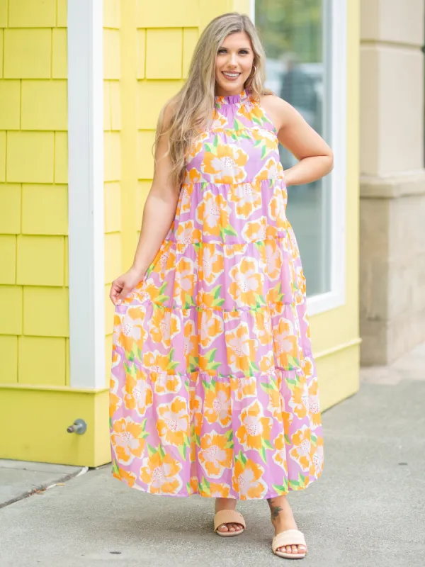FINAL SALE - Bethany Dress | Sea Flower Lilac made by Michelle McDowell