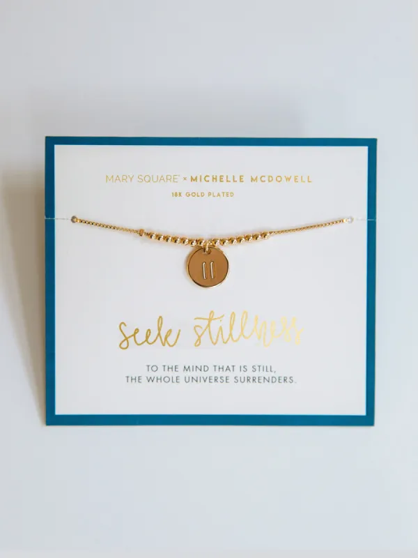 FINAL SALE - Seek Stillness Inspirational Bracelet sold by Michelle McDowell