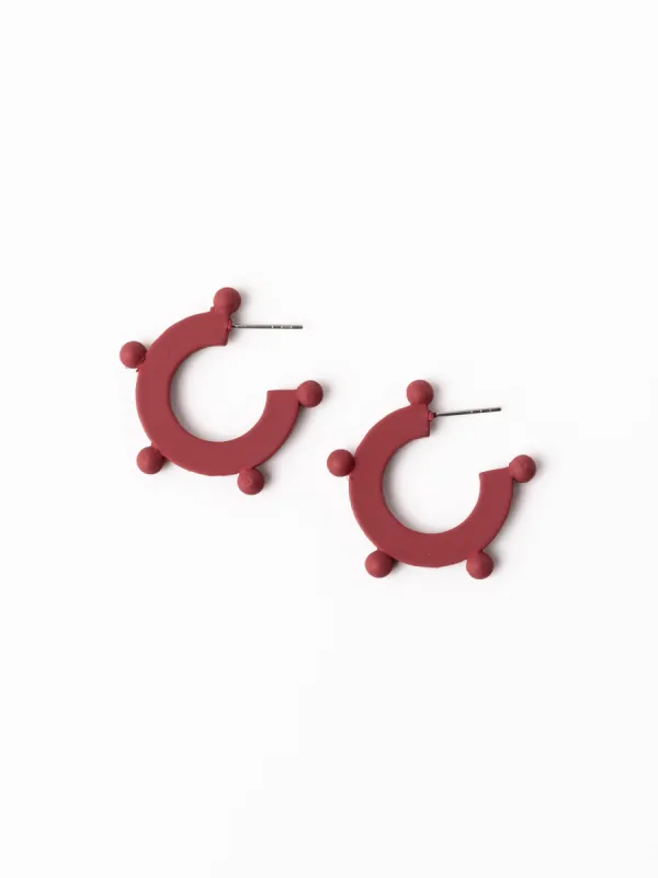 Astrid Earrings | Crimson sold by Michelle McDowell
