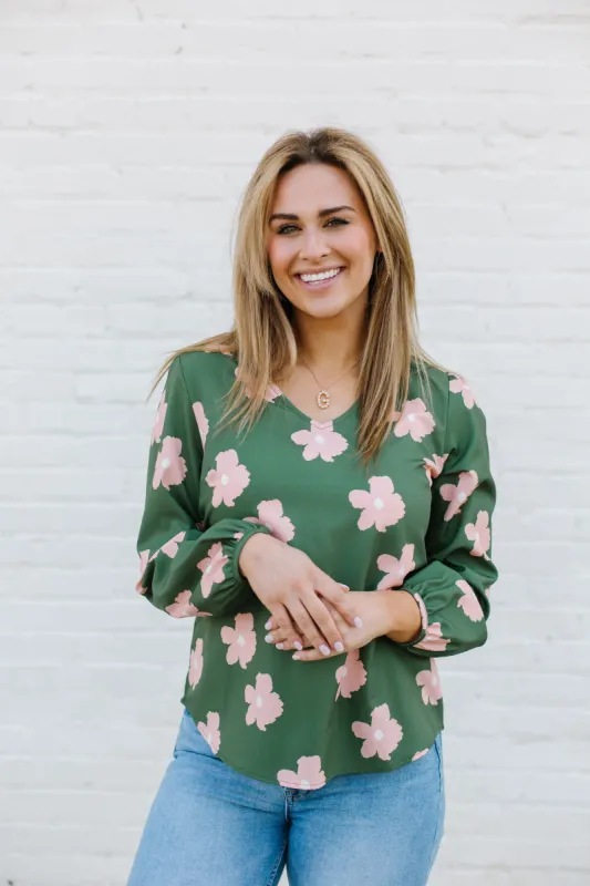 FINAL SALE - Jamie Top | Afternoon Stroll Vineyard sold by Michelle McDowell