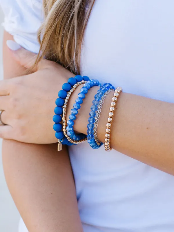 Mandy Bracelets | Blue made by Michelle McDowell