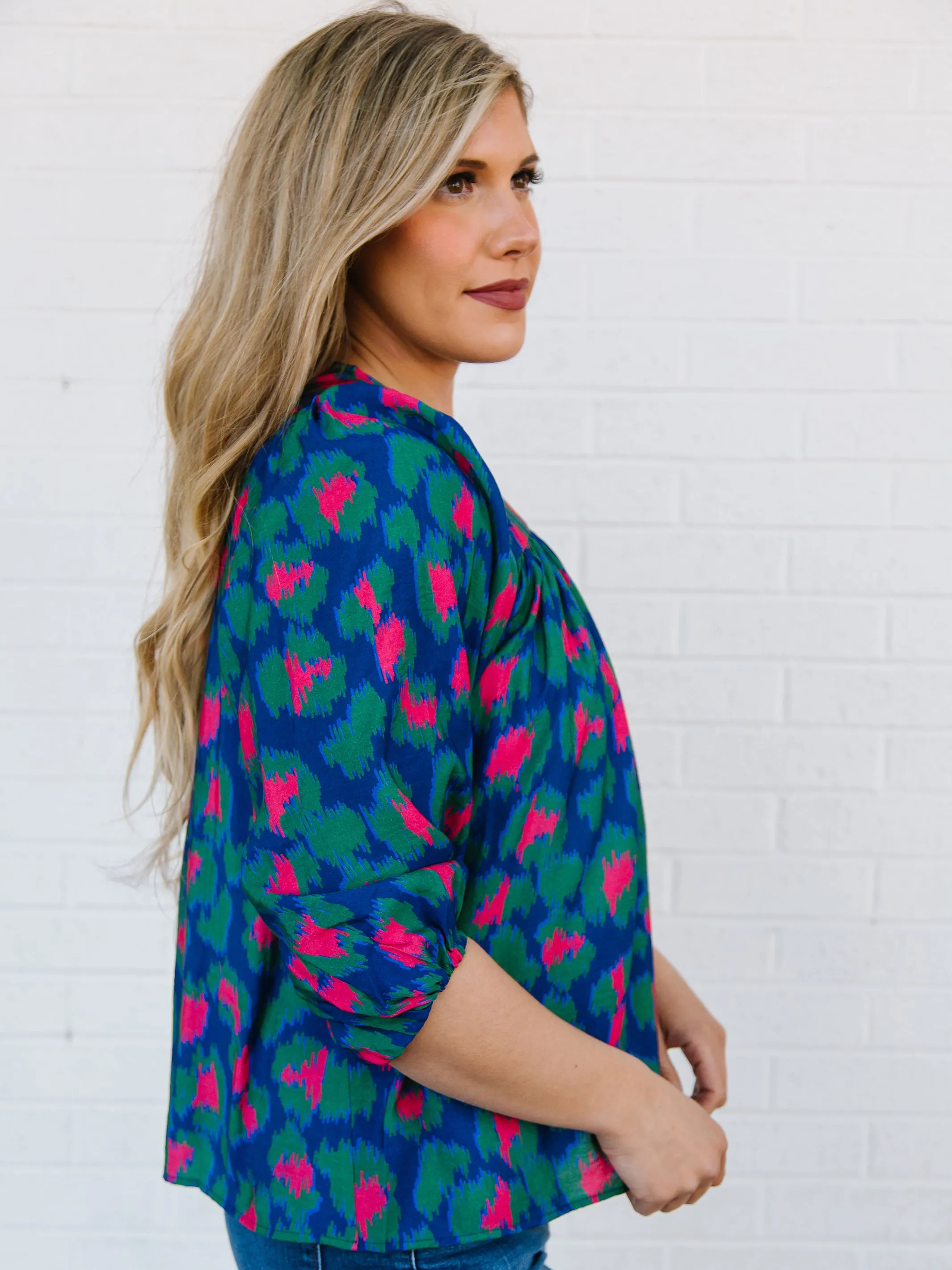 FINAL SALE - Whitney Top | Fancy Like Navy sold by Michelle McDowell product image thumbnail 2