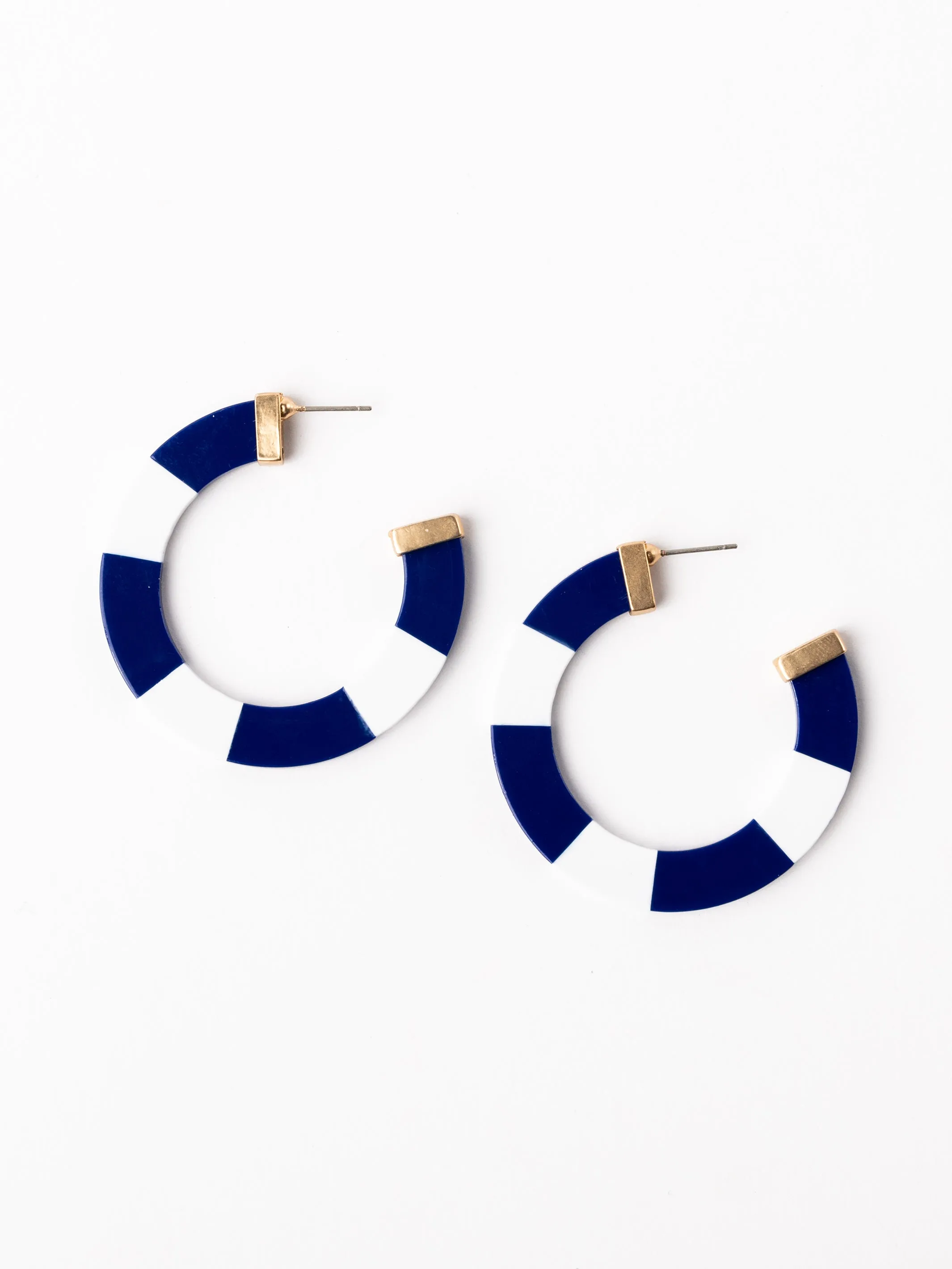 Melody Earrings | Blue + White sold by Michelle McDowell product image thumbnail 3
