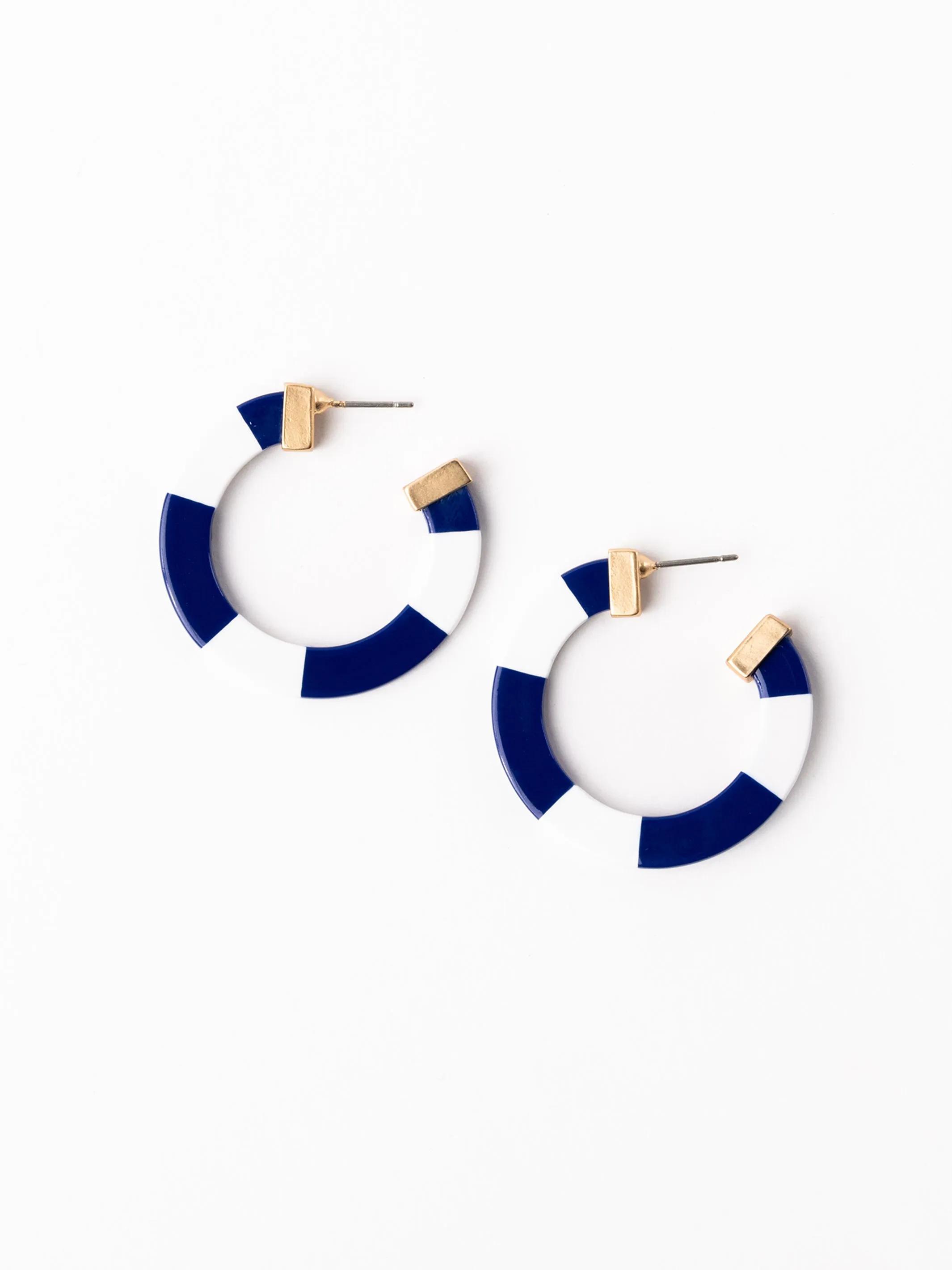 Melody Earrings | Blue + White sold by Michelle McDowell product image thumbnail 2